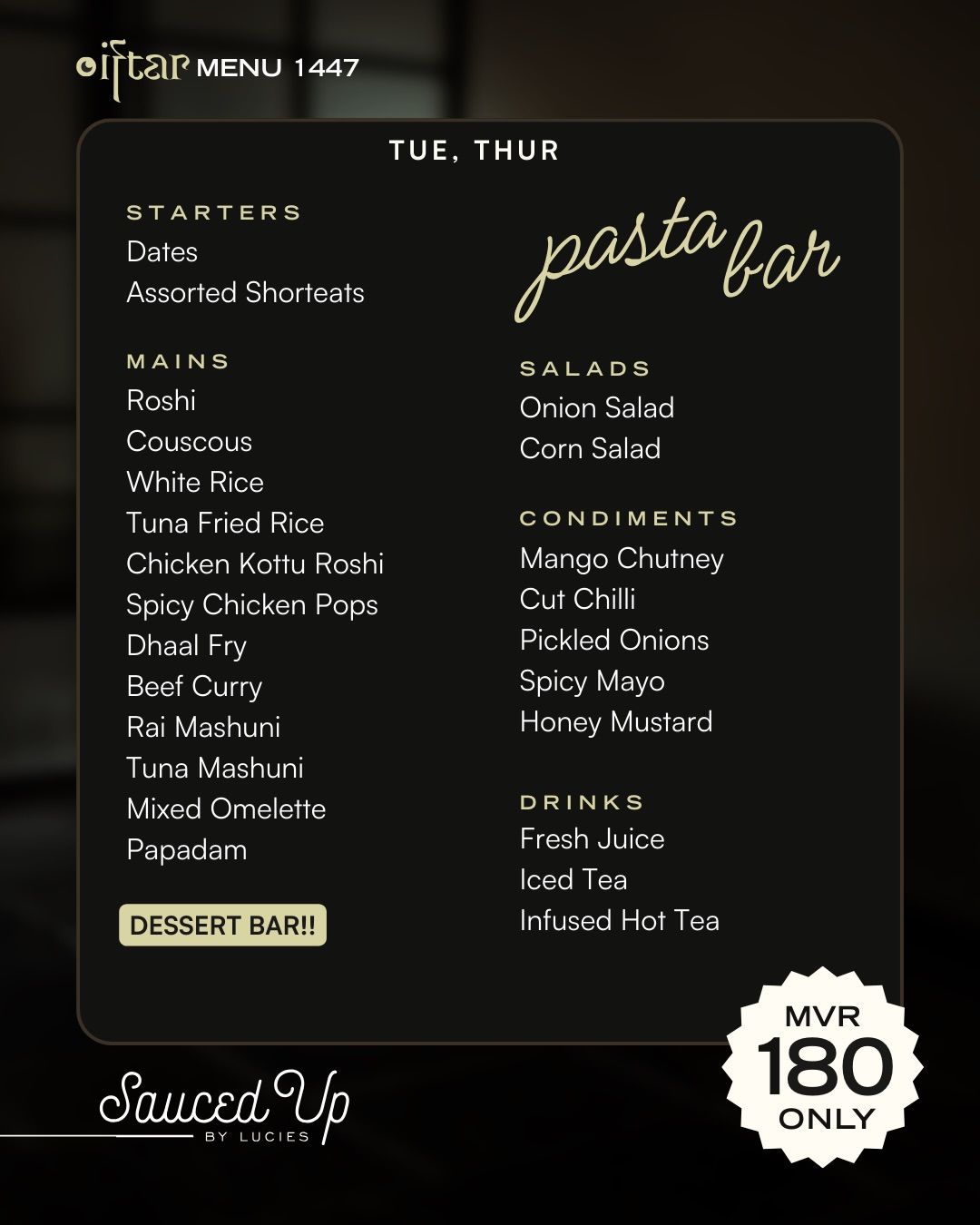 Gallery image 1 for Saucedup by Lucies in Malé